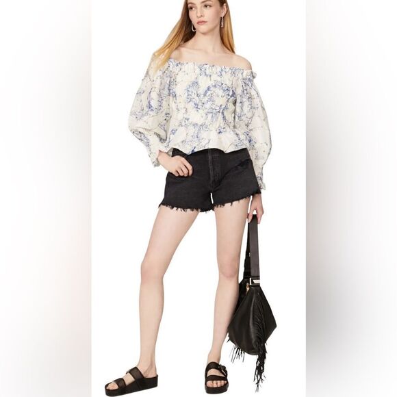 ALLSAINTS Linen-Silk Lara Buruberu Top Size US 6 - Picture 2 of 12